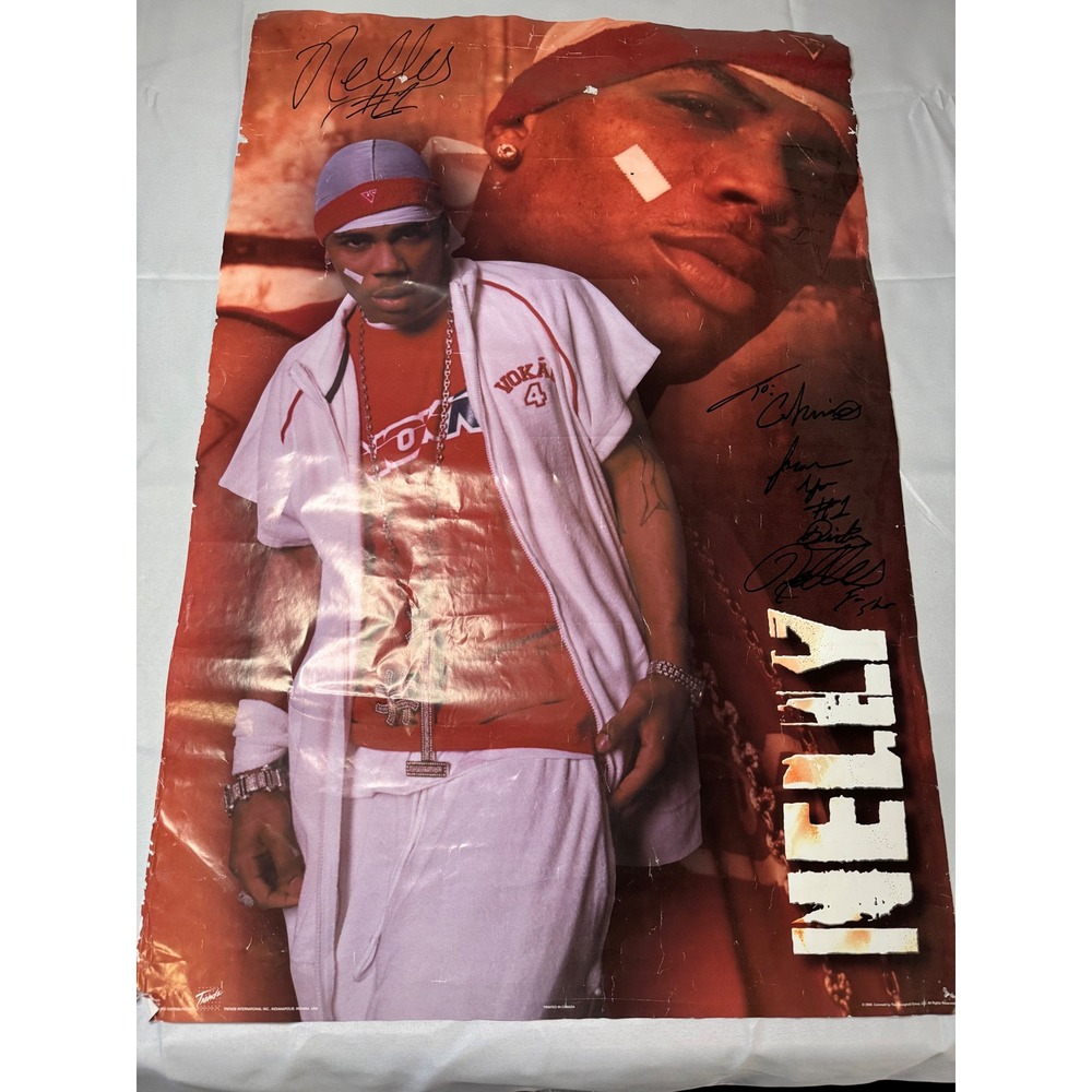 Vintage 2000 Nelly Poster Trends International Red Hip Hop Memorabilia 2593